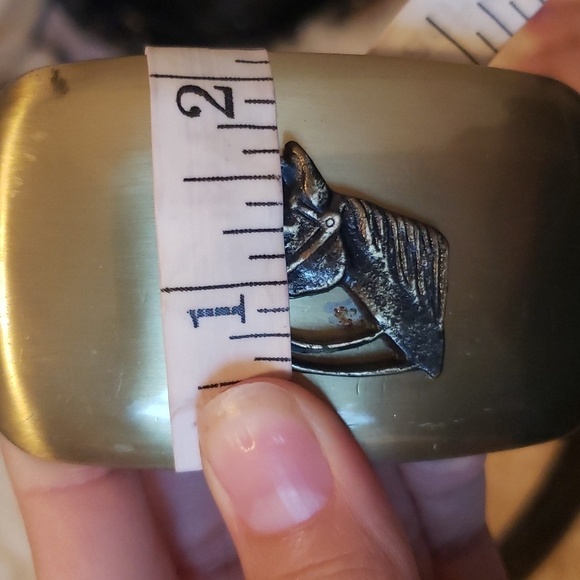 The western shop banff by chamber phoenix black leather hand finished 42 belt - Picture 8 of 8